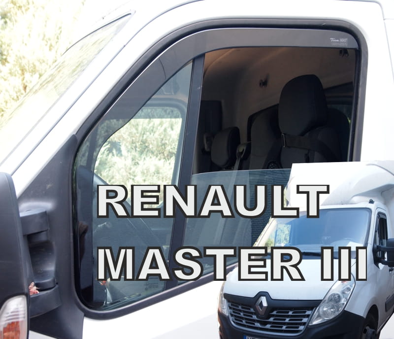 Owiewki szyb na boczne drzwi, Renault Master III, 2010